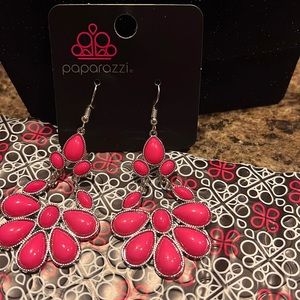 Colorfully Canopy Pink Earrings